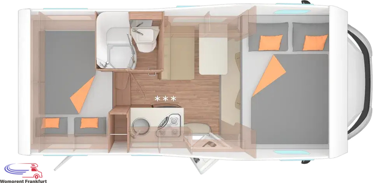Wohnmobil Weinsberg CaraHome 550 MG - Autocaravana capucine: foto 4 Wohnmobil Weinsberg CaraHome 550 MG - Autocaravana capucine: foto 4