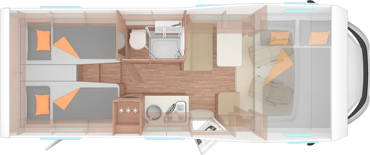 Wohnmobil Weinsberg CaraHome 650 MEG - Autocaravana capucine: foto 2 Wohnmobil Weinsberg CaraHome 650 MEG - Autocaravana capucine: foto 2
