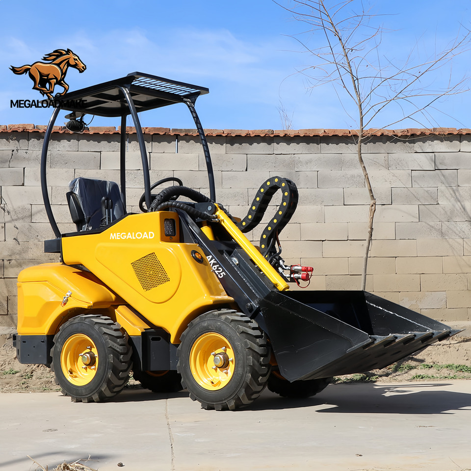 MEGALOAD AK625 Mini Wheel Loader Compact Size Articulated Diesel Kubota Engine P AK625 - Pá carregadora de rodas: foto 1 MEGALOAD AK625 Mini Wheel Loader Compact Size Articulated Diesel Kubota Engine P AK625 - Pá carregadora de rodas: foto 1