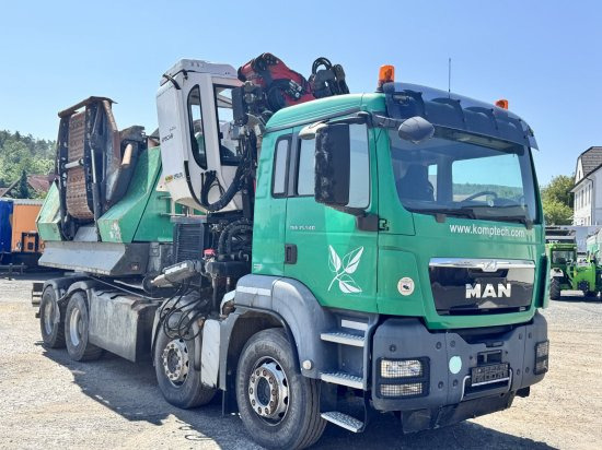 MAN TGS 35.540 8x4 mit Komptech-Zusatzeinheit - Equipamento florestal, Camião: foto 5 MAN TGS 35.540 8x4 mit Komptech-Zusatzeinheit - Equipamento florestal, Camião: foto 5