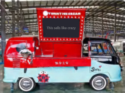 Deli Star Trailer Retro Minivan Fliptop 4300 Electric  - EU standards - Roulote bar: foto 2 Deli Star Trailer Retro Minivan Fliptop 4300 Electric  - EU standards - Roulote bar: foto 2