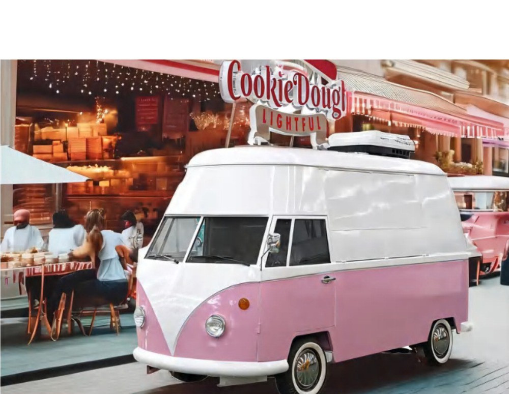 Deli Star Trailer Retro Minivan HR 4300 Electric - EU standards - Roulote bar: foto 3 Deli Star Trailer Retro Minivan HR 4300 Electric - EU standards - Roulote bar: foto 3