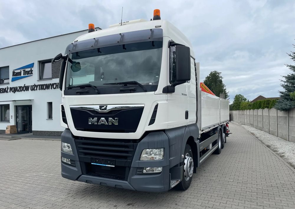 MAN TGX 26.460 HDS, PALFINGER PK 180002-EH, PILOT! - Camião de caixa aberta/ Plataforma, Camião grua: foto 1 MAN TGX 26.460 HDS, PALFINGER PK 180002-EH, PILOT! - Camião de caixa aberta/ Plataforma, Camião grua: foto 1