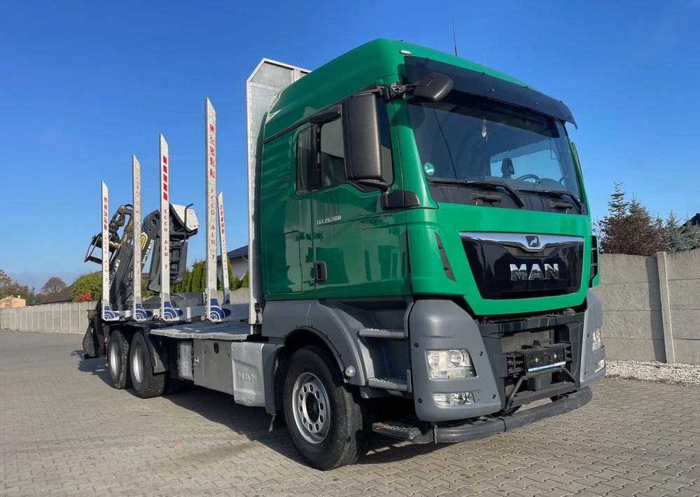 MAN TGX 26.500, 6x4, HDS EPSILOM M12Z, do transportu drewna. - Camião de transporte de madeira: foto 3 MAN TGX 26.500, 6x4, HDS EPSILOM M12Z, do transportu drewna. - Camião de transporte de madeira: foto 3