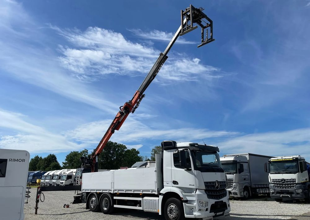 Mercedes-Benz Arocs 2545, HDS ATLAS 186.3 - PILOT - Camião de caixa aberta/ Plataforma, Camião grua: foto 1 Mercedes-Benz Arocs 2545, HDS ATLAS 186.3 - PILOT - Camião de caixa aberta/ Plataforma, Camião grua: foto 1