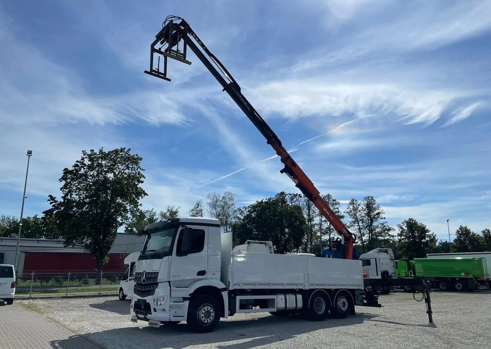 Mercedes-Benz Arocs 2545, HDS ATLAS 186.3 - PILOT - Camião de caixa aberta/ Plataforma, Camião grua: foto 2 Mercedes-Benz Arocs 2545, HDS ATLAS 186.3 - PILOT - Camião de caixa aberta/ Plataforma, Camião grua: foto 2