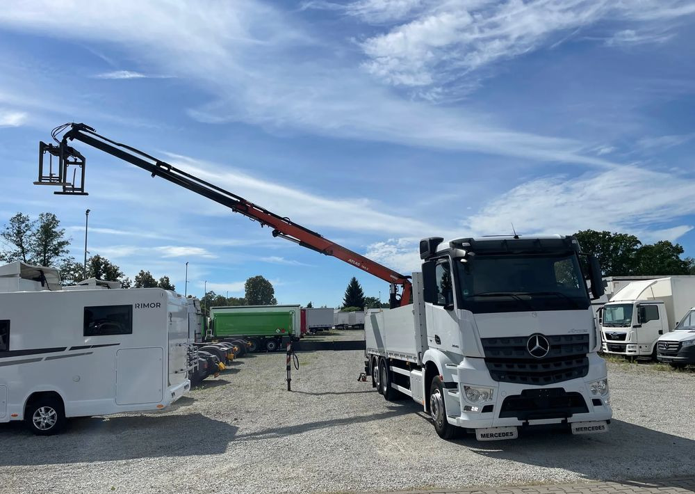 Mercedes-Benz Arocs 2545, HDS ATLAS 186.3 - PILOT - Camião de caixa aberta/ Plataforma, Camião grua: foto 4 Mercedes-Benz Arocs 2545, HDS ATLAS 186.3 - PILOT - Camião de caixa aberta/ Plataforma, Camião grua: foto 4