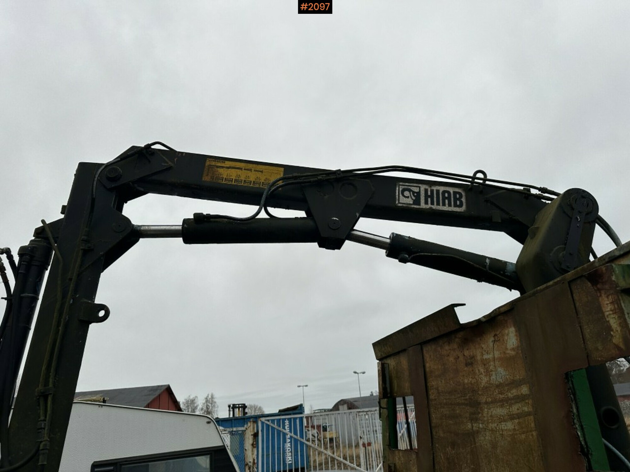 Reboque plataforma/ Caixa aberta Crane Trailer, Hiab 445AW: foto 13