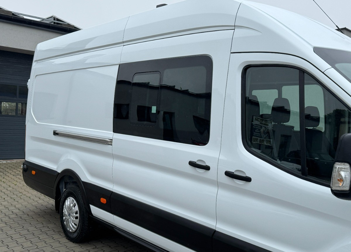 Carrinha cabine dupla Ford Transit L4H3 Brygadówka 6 osoób 6tyś km przebiegu NOWE AUTO SALON PL FV23: foto 11