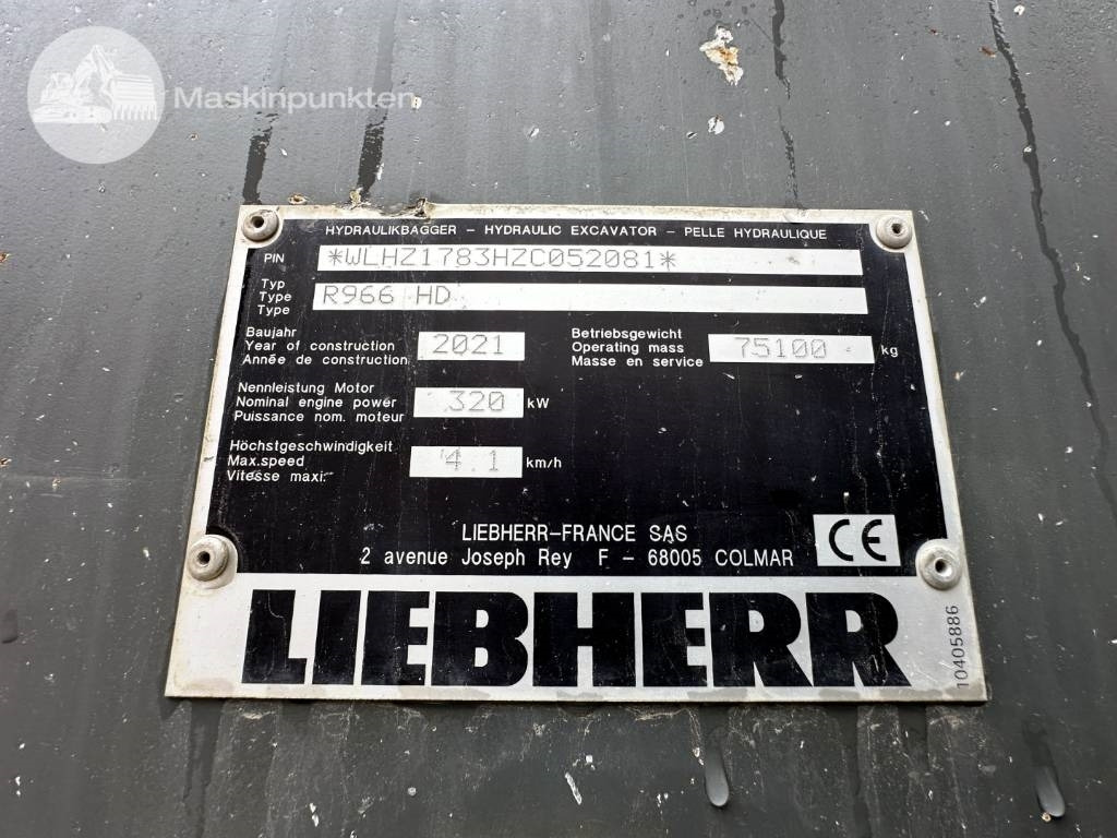 Escavadora de rastos Liebherr R 966 HD: foto 10
