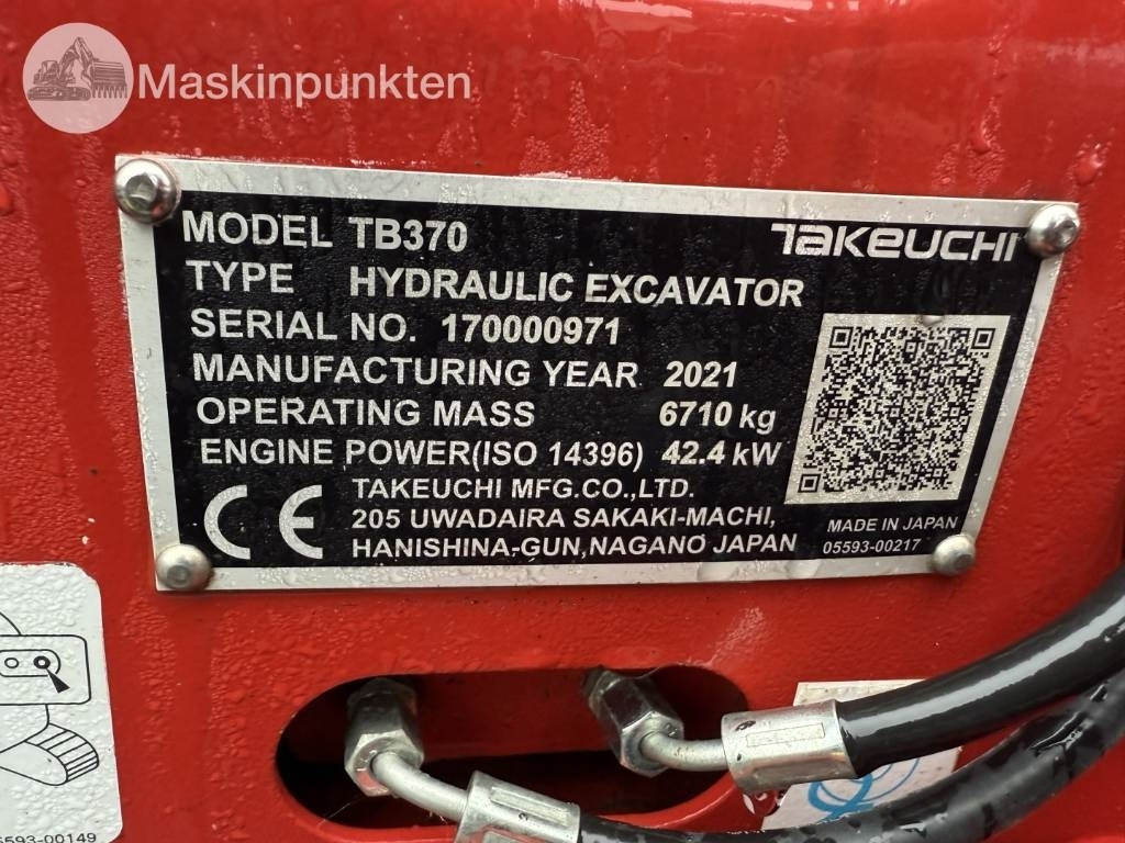 Takeuchi TB 370 - Escavadora de rastos: foto 5 Takeuchi TB 370 - Escavadora de rastos: foto 5