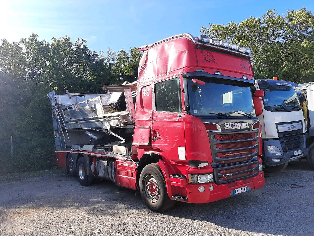 SCANIA R730 PORTEUR BETALLIERE - Camião transporte de gado: foto 1 SCANIA R730 PORTEUR BETALLIERE - Camião transporte de gado: foto 1