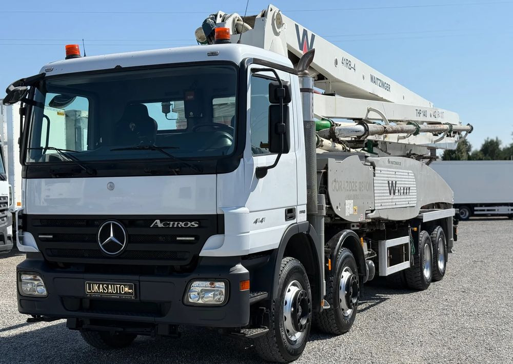 Mercedes-Benz ACTROS 4141 8X4 42 M GOTOWA DO PRACY - Autobomba de betão: foto 1 Mercedes-Benz ACTROS 4141 8X4 42 M GOTOWA DO PRACY - Autobomba de betão: foto 1