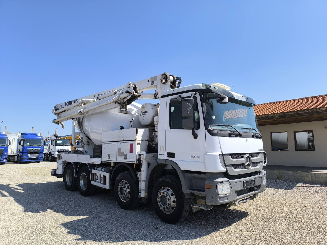 MERCEDES-BENZ ACTROS 3241 SCHWING FBP24 - Autobomba de betão: foto 1 MERCEDES-BENZ ACTROS 3241 SCHWING FBP24 - Autobomba de betão: foto 1