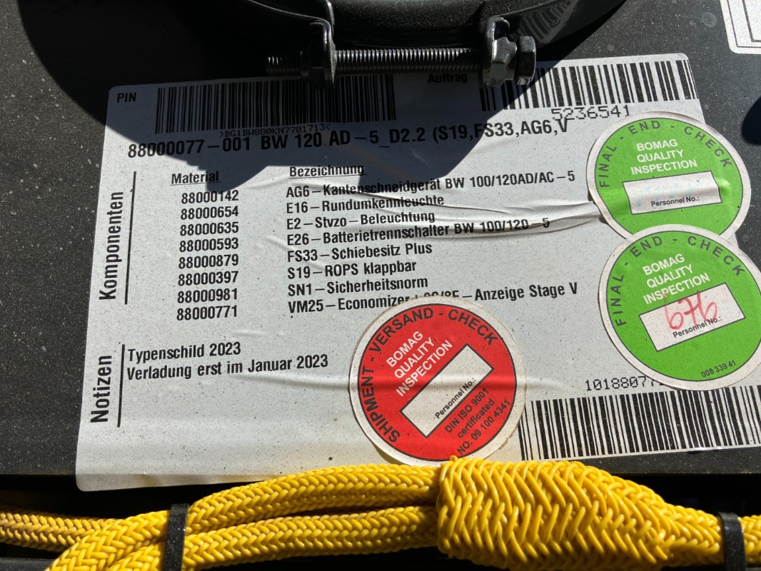 BOMAG DE BW 120 AD-5 Stage V/Tier 4f - Rolo: foto 4 BOMAG DE BW 120 AD-5 Stage V/Tier 4f - Rolo: foto 4