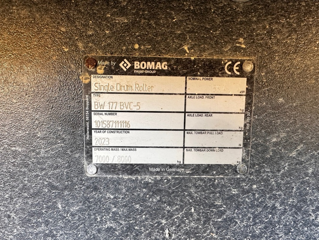 BOMAG DE BW 177 BVC-5 Stage V/Tier 4f - Compactador: foto 2 BOMAG DE BW 177 BVC-5 Stage V/Tier 4f - Compactador: foto 2