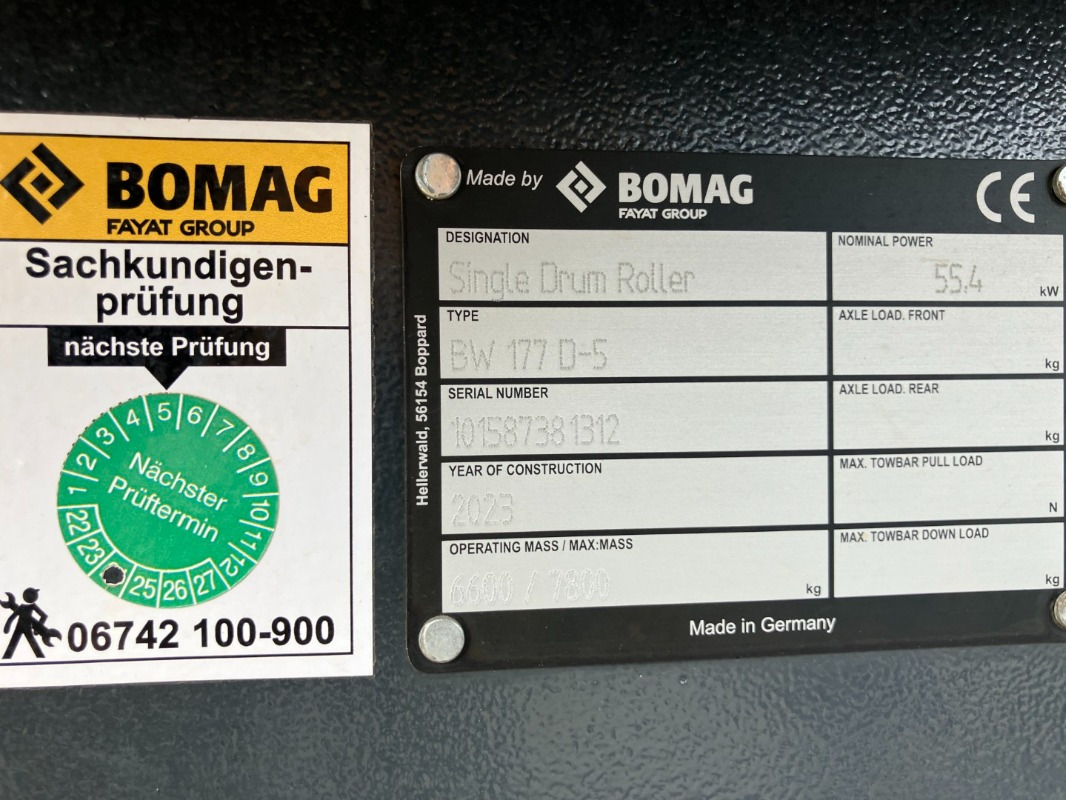 BOMAG DE BW 177 D-5 Stage V/Tier 4f - Rolo: foto 2 BOMAG DE BW 177 D-5 Stage V/Tier 4f - Rolo: foto 2