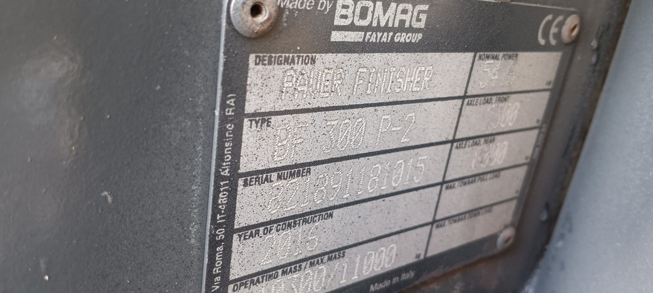 BOMAG IT BF 300 P-2 S340-2 TV Stage IIIb/Tier 4f - Acabadora: foto 2 BOMAG IT BF 300 P-2 S340-2 TV Stage IIIb/Tier 4f - Acabadora: foto 2