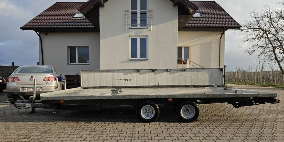 Laweta 750 kg DMC 2700 kg 460x250 cm poszerzana do 310 cm wciągarka - Reboque transporte de veículos: foto 1 Laweta 750 kg DMC 2700 kg 460x250 cm poszerzana do 310 cm wciągarka - Reboque transporte de veículos: foto 1