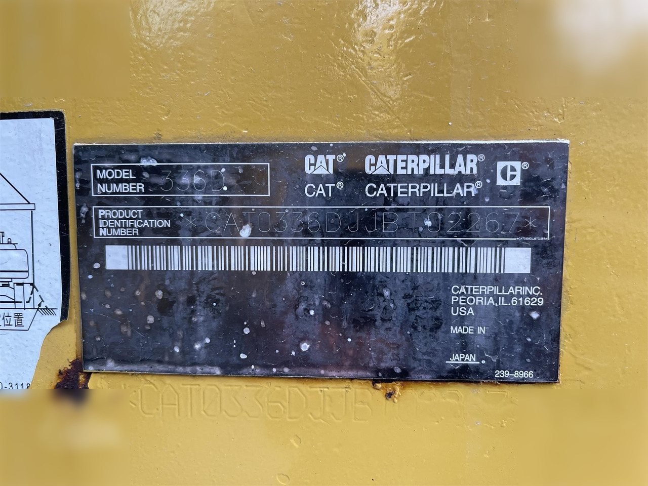 Escavadora de rastos CATERPILLAR 336D: foto 8