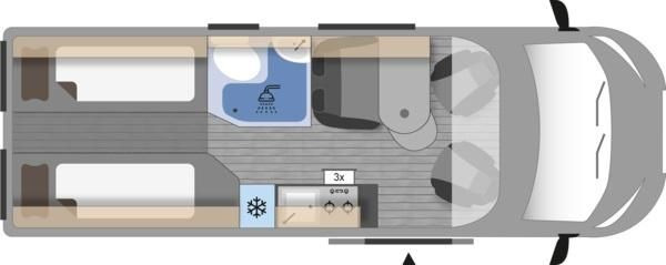 Clever Runner 636 2,2 165PS MJ2024*TRUMA C6 D + E*SHZ* - Campervan: foto 3 Clever Runner 636 2,2 165PS MJ2024*TRUMA C6 D + E*SHZ* - Campervan: foto 3