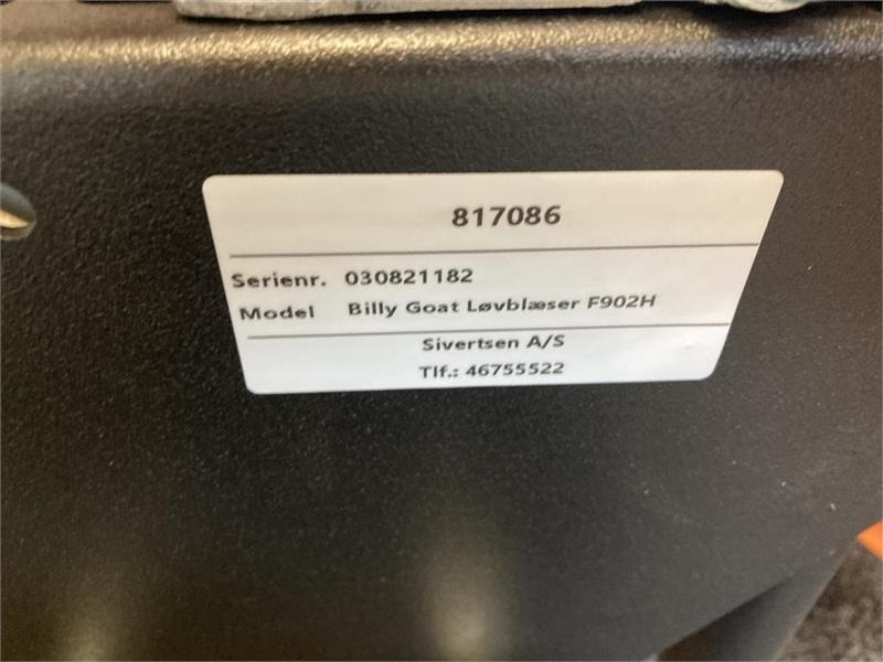 Billy Goat F902H - Equipamentos para jardinagem: foto 5 Billy Goat F902H - Equipamentos para jardinagem: foto 5