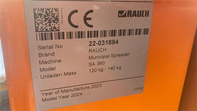 Rauch SA 360 PTO  - Espalhador de areia/ Sal por Veículo municipal/ Especial: foto 5 Rauch SA 360 PTO  - Espalhador de areia/ Sal por Veículo municipal/ Especial: foto 5