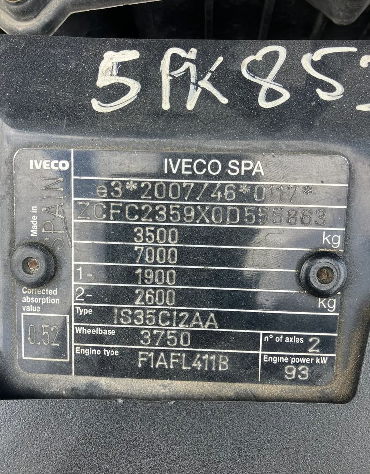Carrinha frigorífica Iveco Daily 35C15 chłodnia 6 palet winda: foto 7