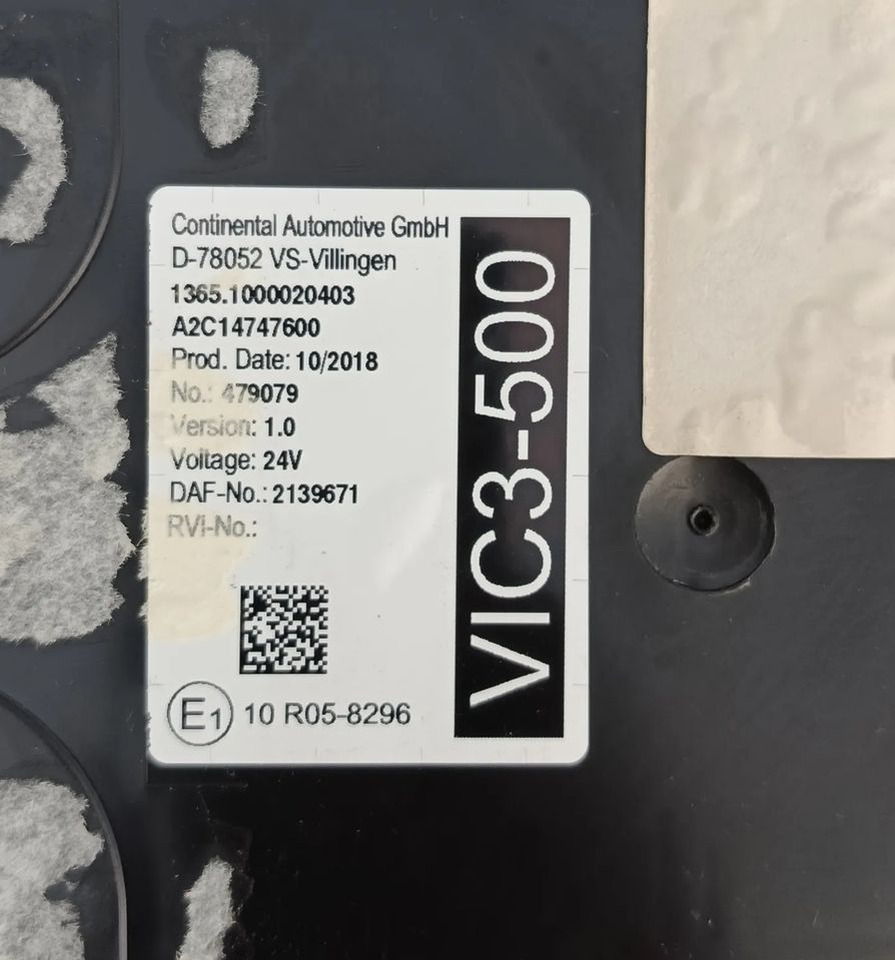 DAF XF 106 EURO 6 MX13 KOMPUTER STEROWNIK MODUŁ VIC3-500 2137691 - Centralina electrónica por Camião: foto 2 DAF XF 106 EURO 6 MX13 KOMPUTER STEROWNIK MODUŁ VIC3-500 2137691 - Centralina electrónica por Camião: foto 2