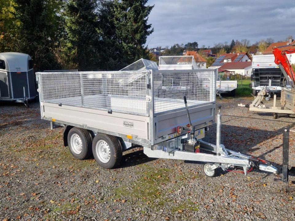 Reboque basculante Böckmann Kipper PKW Anhänger RK-AL 3016/27 Gitteraufsatz EsayKipp: foto 7