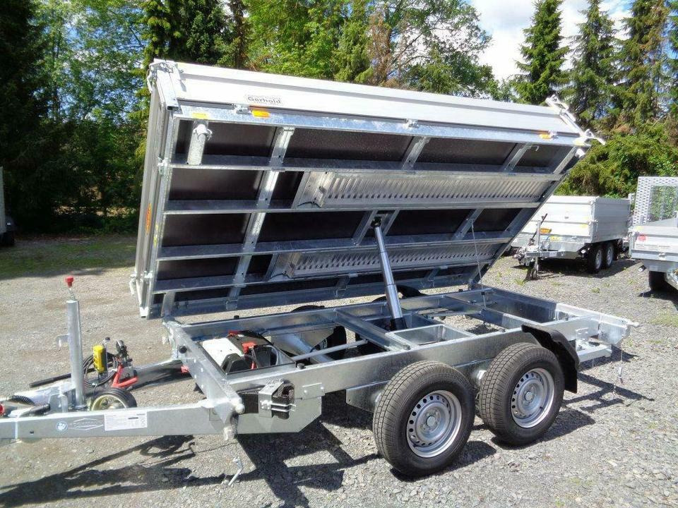 Reboque basculante Böckmann PKW-Anhänger Elektro-Dreiseitenkipper 3,5 to. sofort: foto 17