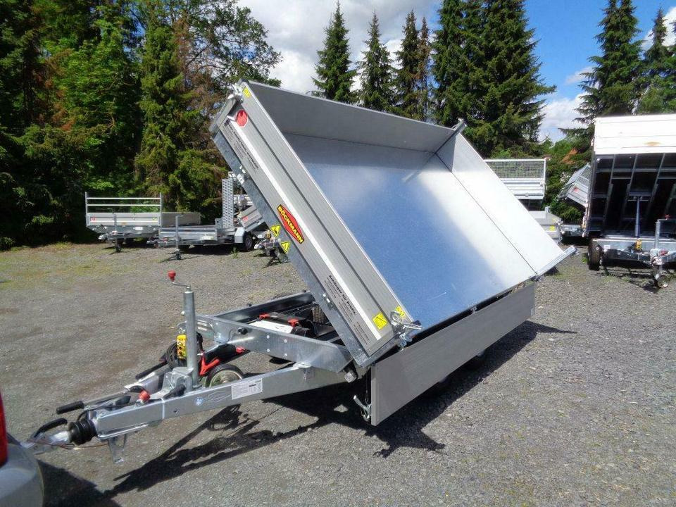 Reboque basculante Böckmann PKW-Anhänger Elektro-Dreiseitenkipper 3,5 to. sofort: foto 12