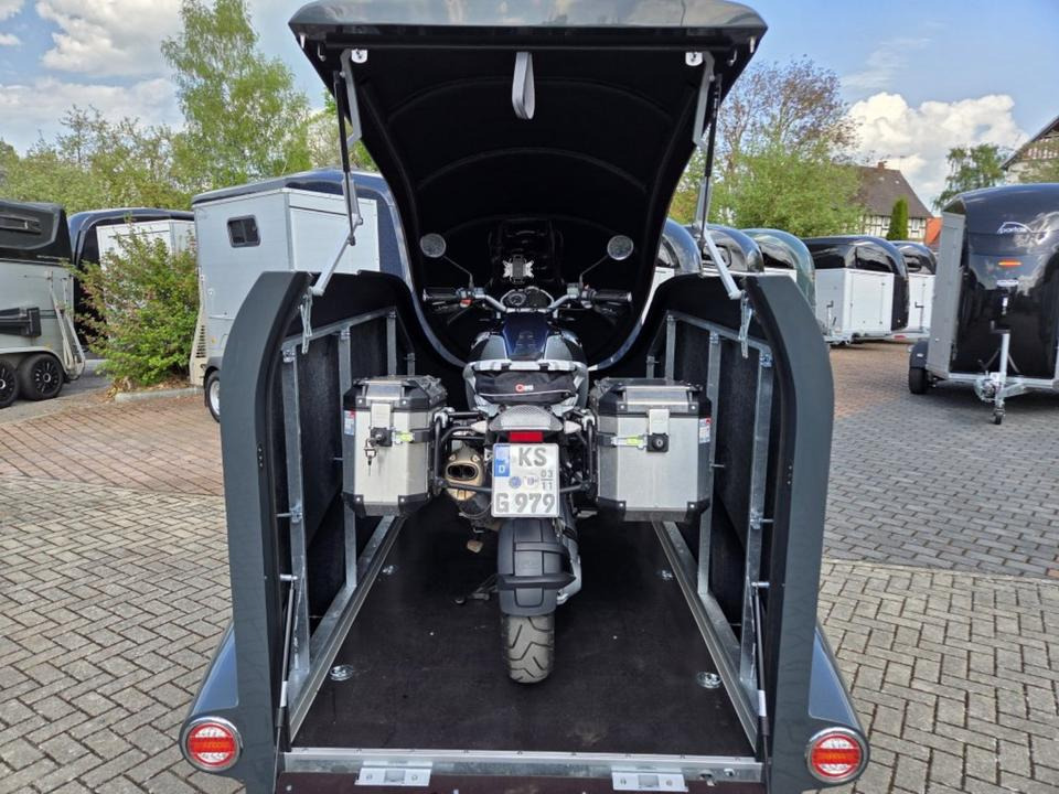 Reboque para moto PKW Anhänger Motorrad Geschlossen Kofferanhänger 1000kg 100km/h: foto 13