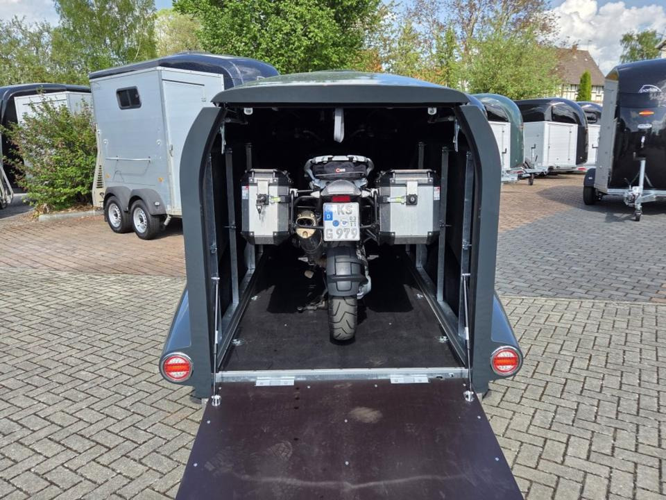 Reboque para moto PKW Anhänger Motorrad Geschlossen Kofferanhänger 1000kg 100km/h: foto 14