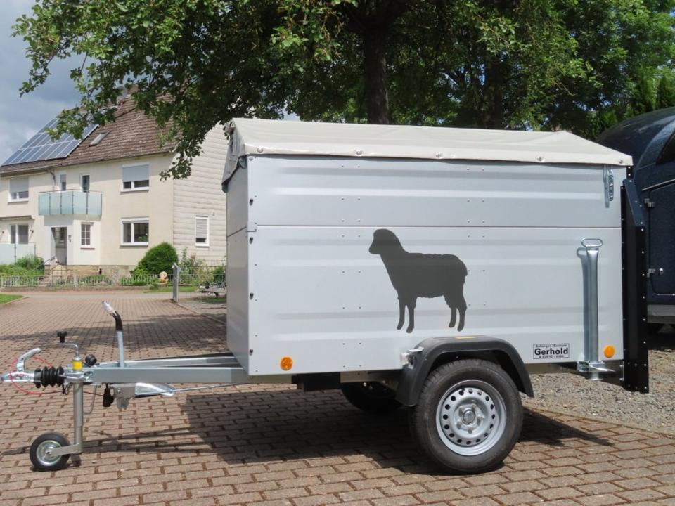 TPV Kleinviehanhänger 1,0t Flügeltür Viehanhänger Ziegen Schafe - Reboque transporte de gado: foto 2 TPV Kleinviehanhänger 1,0t Flügeltür Viehanhänger Ziegen Schafe - Reboque transporte de gado: foto 2