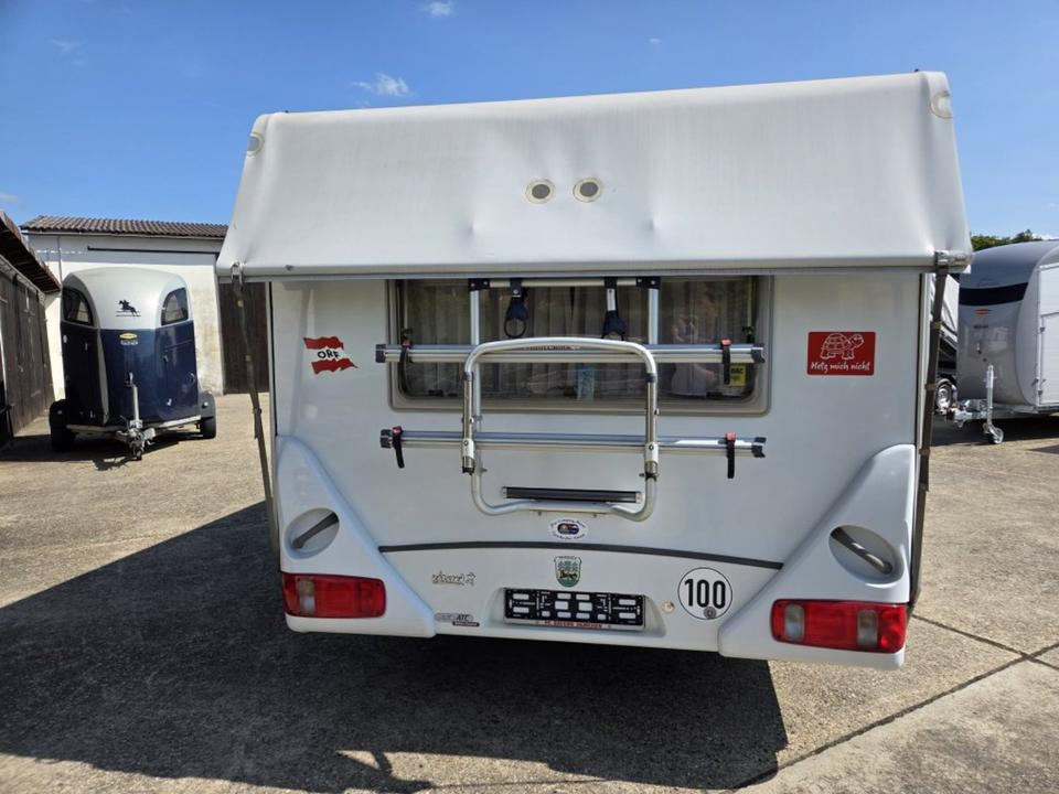 Caravana Wohnwagen Hymer Top Ausstattung Mover Vohrzelt 4x Schlafplätze WC: foto 6