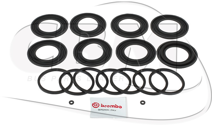 BREMBO CALLIPER SEAL KIT - ZF (50130477501) - Pinça de freio por Ônibus: foto 1 BREMBO CALLIPER SEAL KIT - ZF (50130477501) - Pinça de freio por Ônibus: foto 1