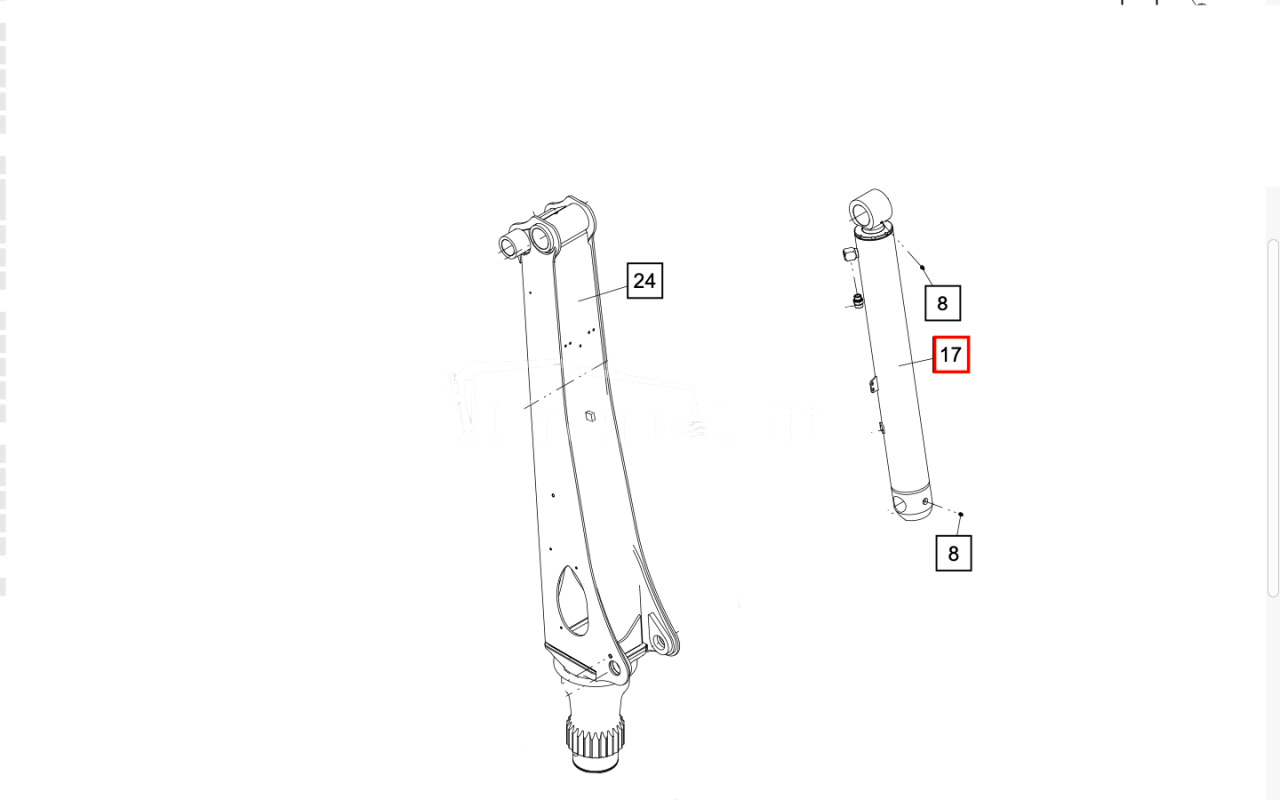 Siłownik główny Epsilon Master M10Z, M12Z, M13Z tłok YE01131L - Cilindro hidráulico por Grua para camião: foto 3 Siłownik główny Epsilon Master M10Z, M12Z, M13Z tłok YE01131L - Cilindro hidráulico por Grua para camião: foto 3