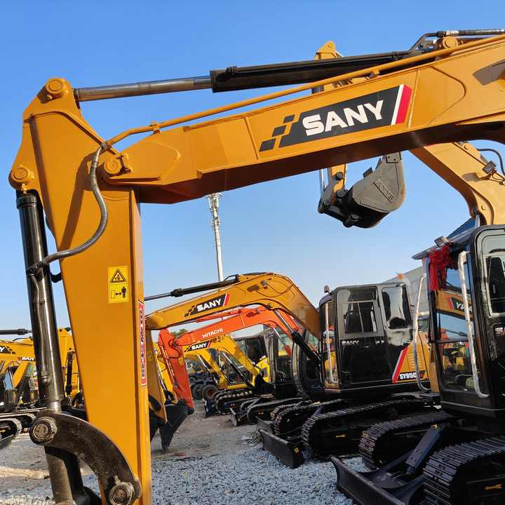 China Brand Used Sany Sy95c Mini Excavator 6ton Crawler Earth Digger Machine for Sale - Escavadora de rastos: foto 1 China Brand Used Sany Sy95c Mini Excavator 6ton Crawler Earth Digger Machine for Sale - Escavadora de rastos: foto 1