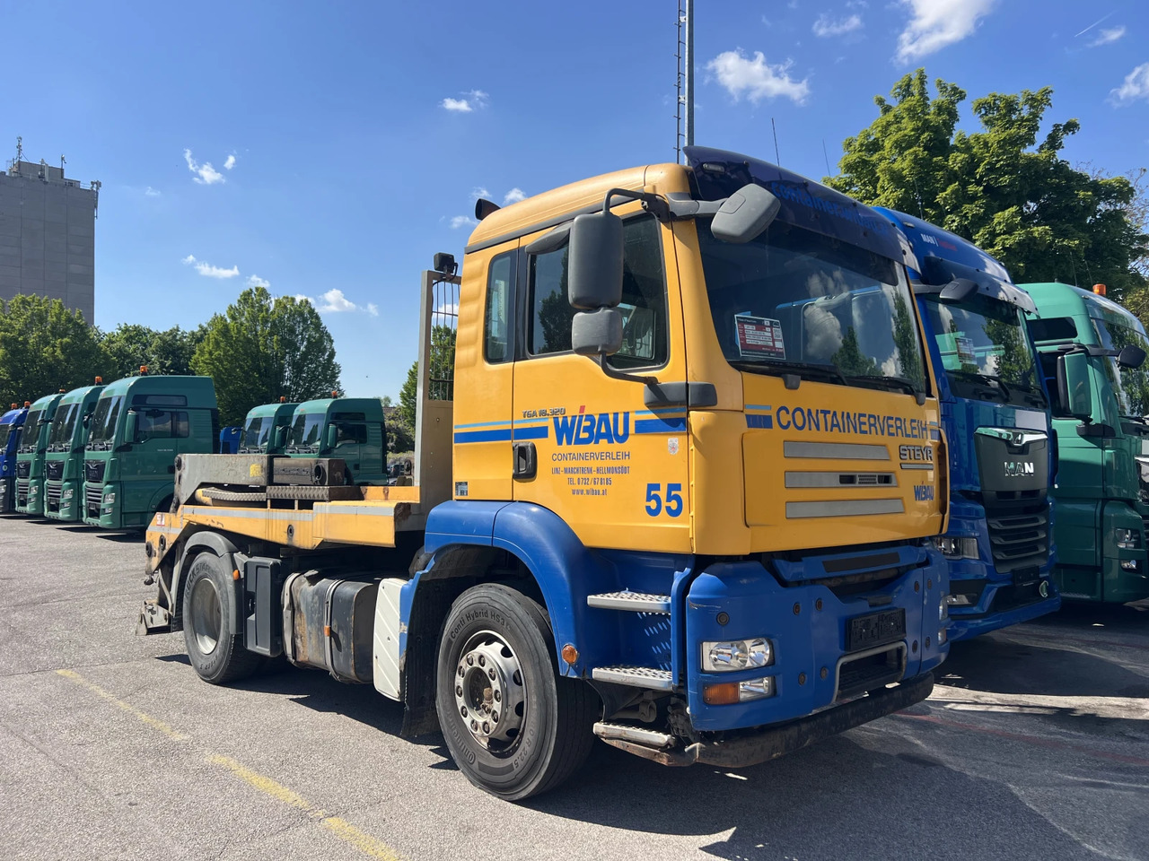 Man Tga 18.320, Контейноровоз, Нов внос - Camião multibenne: foto 1 Man Tga 18.320, Контейноровоз, Нов внос - Camião multibenne: foto 1