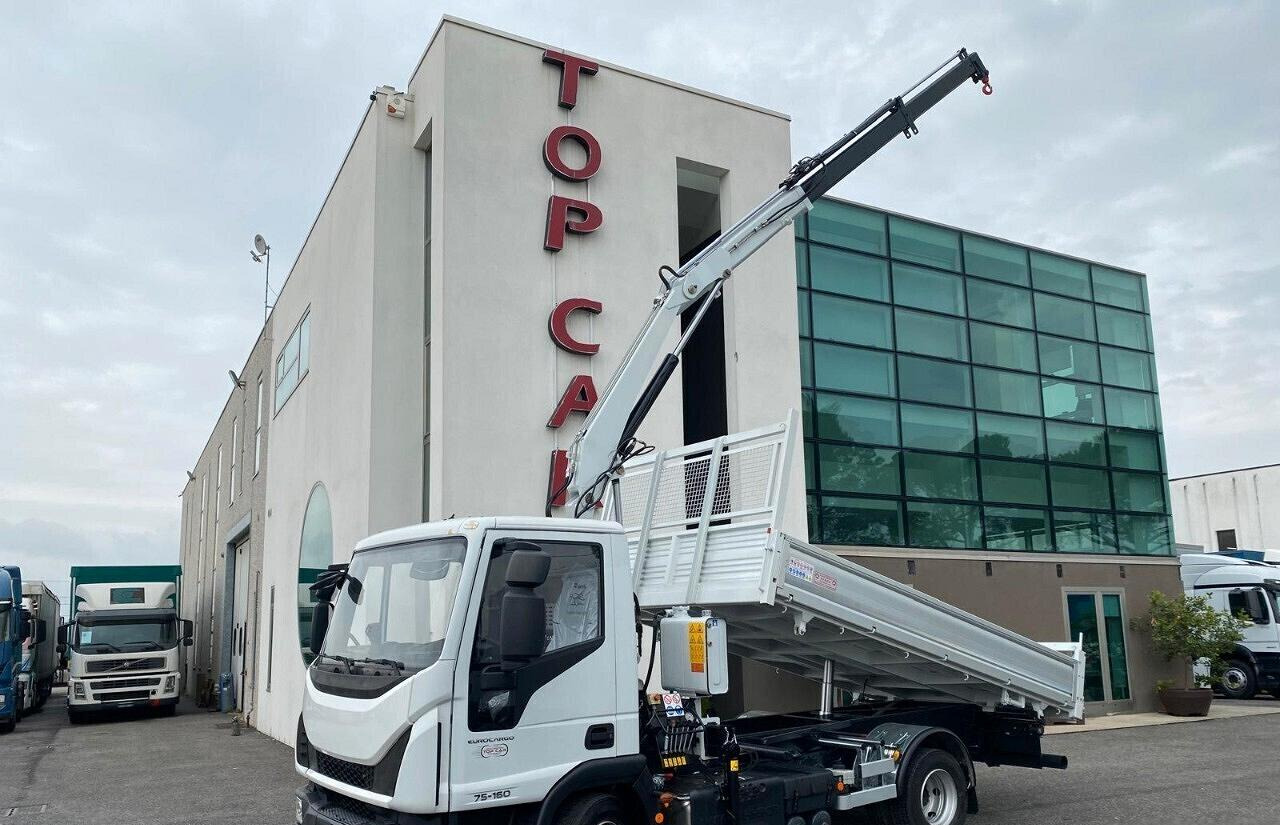 IVECO EUROCARGO 75E16 2019 RIBALTABILE E GRU - Camião basculante, Camião grua: foto 2 IVECO EUROCARGO 75E16 2019 RIBALTABILE E GRU - Camião basculante, Camião grua: foto 2
