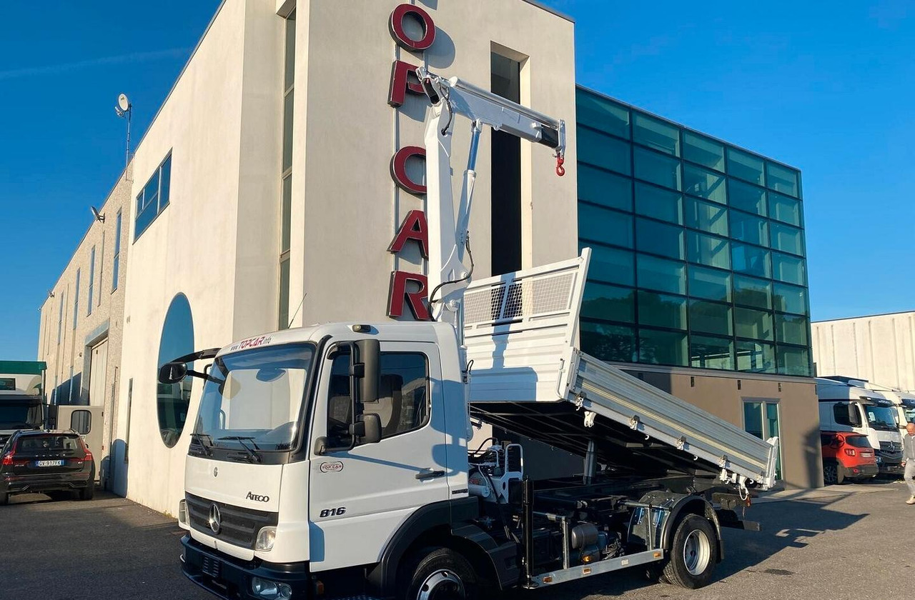 MERCEDES 816 ATEGO RIBALTABILE E GRU - Camião basculante, Camião grua: foto 1 MERCEDES 816 ATEGO RIBALTABILE E GRU - Camião basculante, Camião grua: foto 1