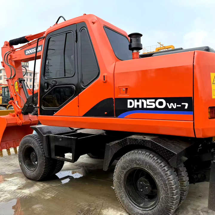 90% Brand New Doosan Brand Dh150w-7 Wheel Excavator in Stock Used Korea Brand Doosan Dh55 Dh60 Dh150 Dh210 Excavator for Sale - Escavadeira de rodas: foto 1 90% Brand New Doosan Brand Dh150w-7 Wheel Excavator in Stock Used Korea Brand Doosan Dh55 Dh60 Dh150 Dh210 Excavator for Sale - Escavadeira de rodas: foto 1