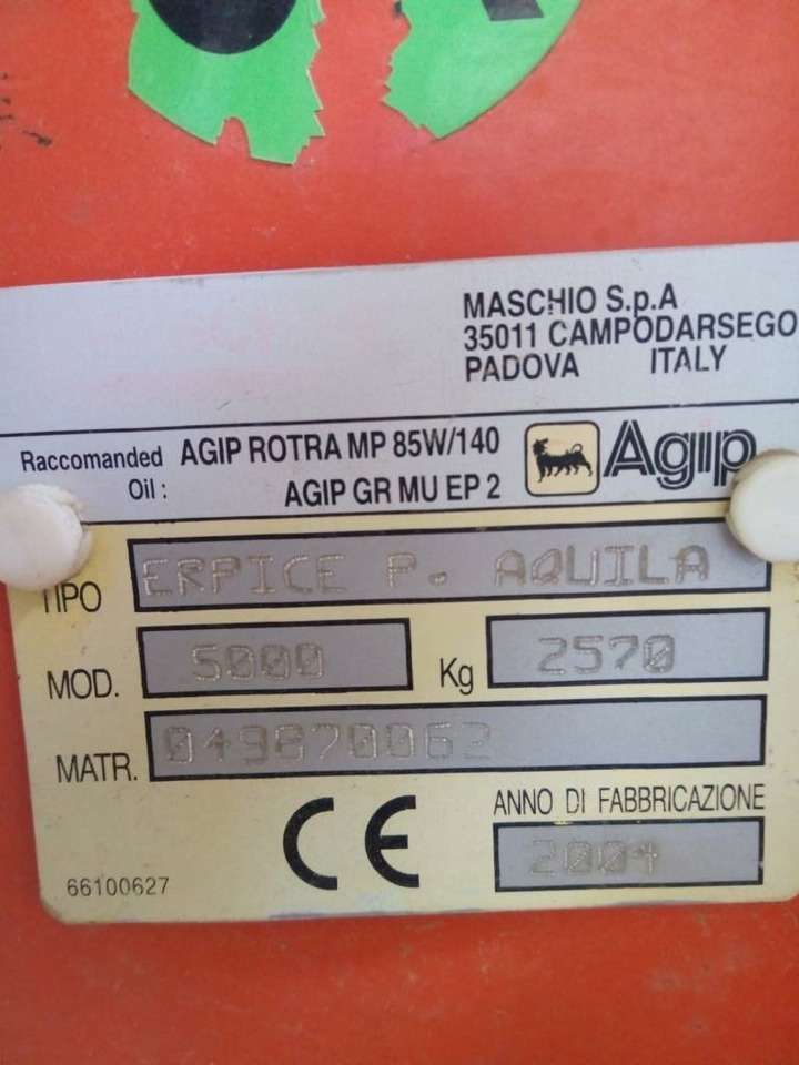 Maschio Aquila 5000 - Grade rotativa: foto 2 Maschio Aquila 5000 - Grade rotativa: foto 2