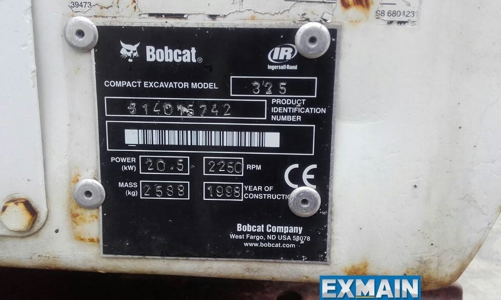 Bobcat X 325 - Mini escavadeira: foto 5 Bobcat X 325 - Mini escavadeira: foto 5