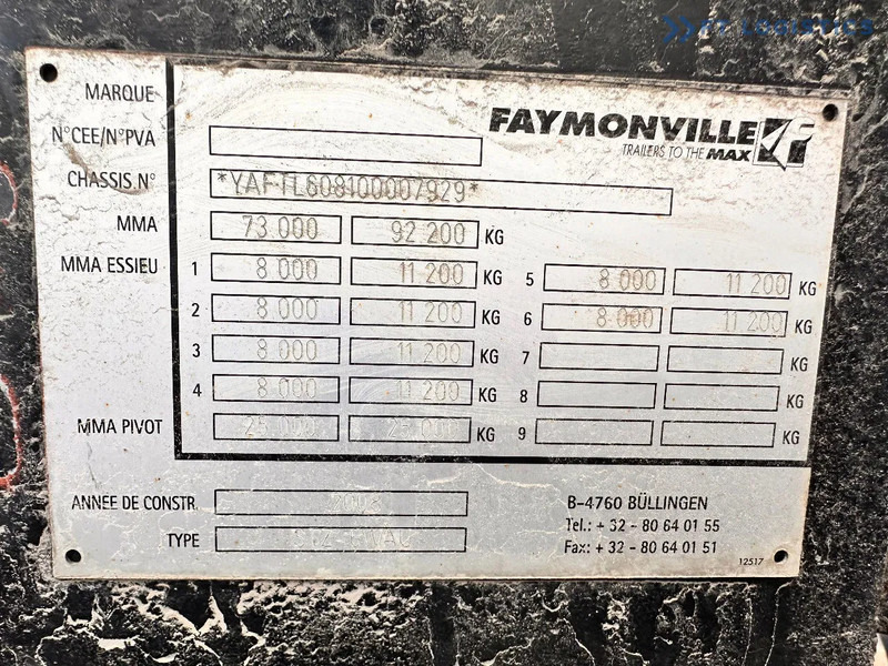 Faymonville FAYMONVILLE STZ-6WAU – 6 AXLES – 92.2T GVW – 73T PAYLOAD – HYDRAULIC RAMPS – EXCELLENT CONDITION! - Semi-reboque baixa: foto 3 Faymonville FAYMONVILLE STZ-6WAU – 6 AXLES – 92.2T GVW – 73T PAYLOAD – HYDRAULIC RAMPS – EXCELLENT CONDITION! - Semi-reboque baixa: foto 3