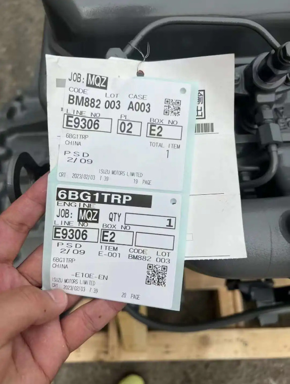 ISUZU 6BG1 - Motor: foto 2 ISUZU 6BG1 - Motor: foto 2