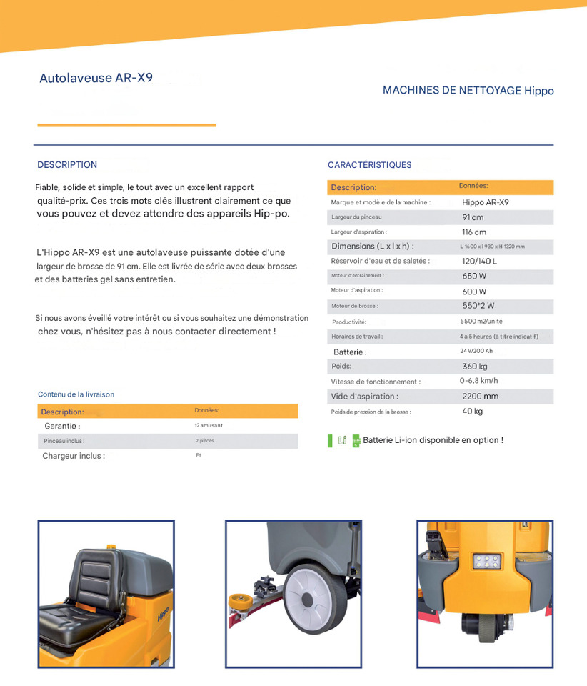 HIPPO AR-X9 - Varredora urbana: foto 2 HIPPO AR-X9 - Varredora urbana: foto 2