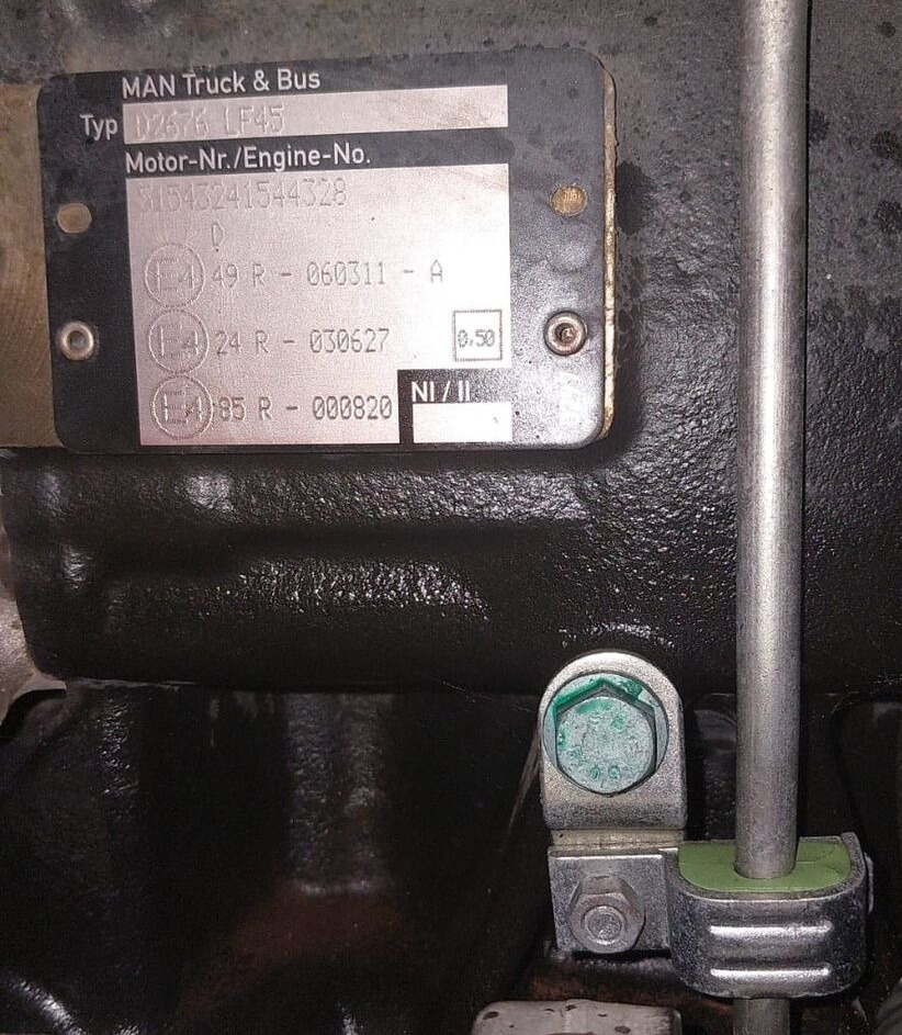 MAN D2676 LF45 MAN TGA, TGS, TGX - Motor por Camião: foto 2 MAN D2676 LF45 MAN TGA, TGS, TGX - Motor por Camião: foto 2