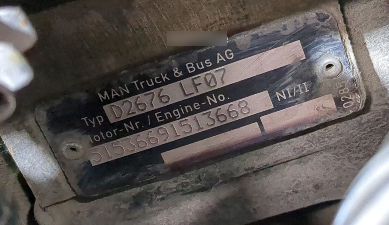 MAN D2676 LF07 MAN TGA, TGS, TGX - Motor por Camião: foto 2 MAN D2676 LF07 MAN TGA, TGS, TGX - Motor por Camião: foto 2